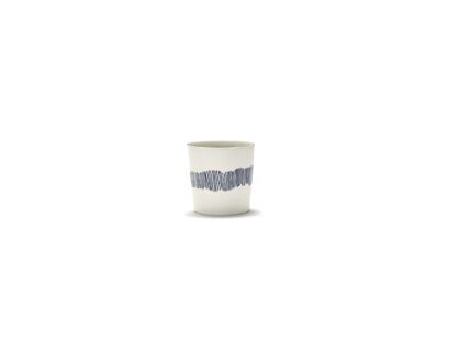 Feast White Blue Stripes kávé csésze – fehér/kék