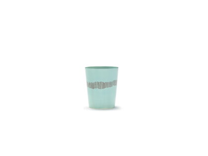 Feast Azure Red Stripes tea csésze – világoskék/piros