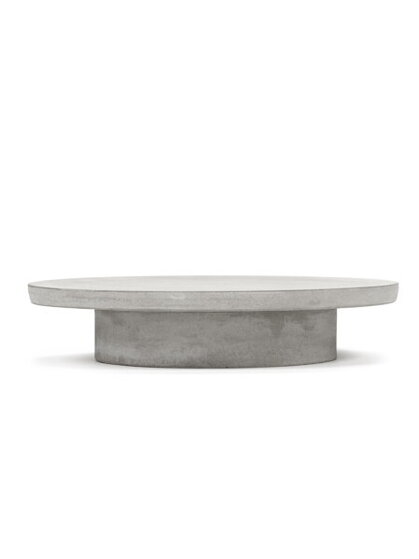 Betónový tortový podnos Simple Plate, L – sivý