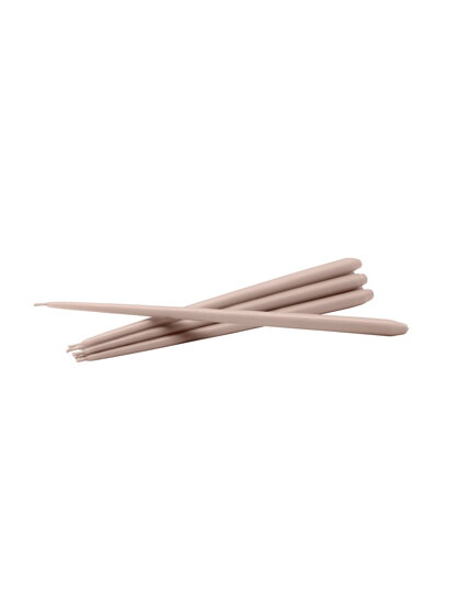 Kónická sviečka Taper Latte, 29 cm, set 6 ks – béžová