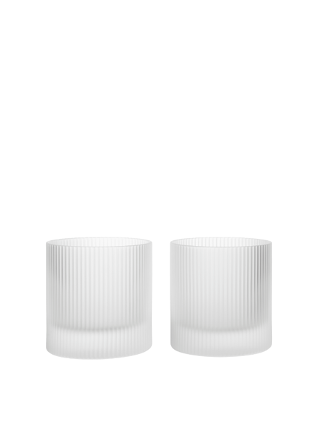 Poháre Ripple Tumbler Frosted, set 2 ks – matné