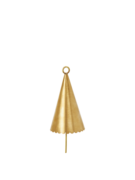 Vianočné ozdoby Cone Bell, set 2 ks  – mosadzné