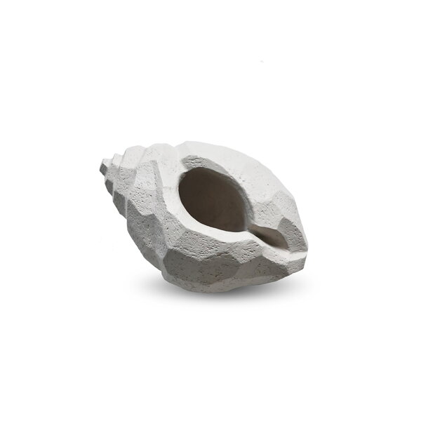 Dizajnová soška The Pear Shell, mušľa – sivá