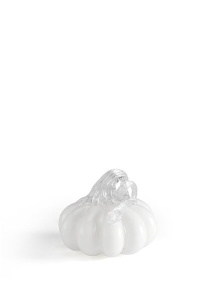 Dekoračná tekvica Pumpkin White, 8 cm – biela