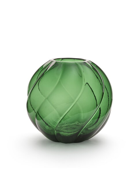 Váza Twist Ball Forest Green – zelená