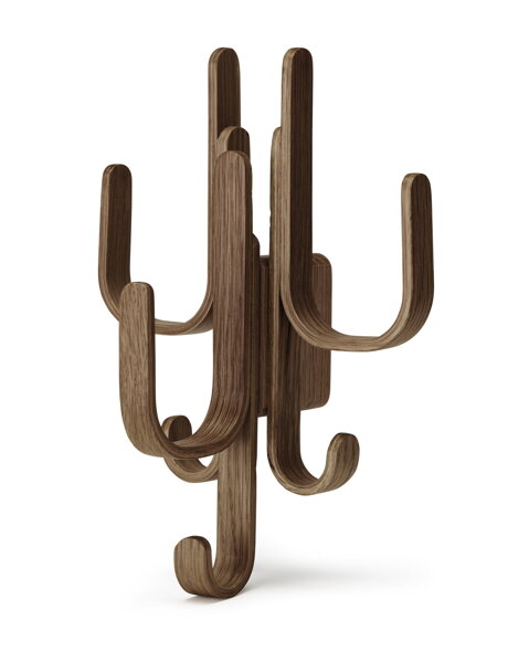 Vešiak Woody Hook Three – tmavý dub