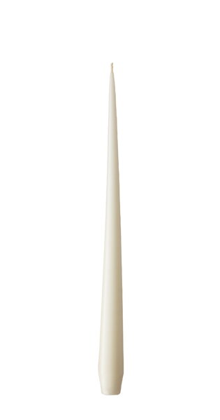 Kónická sviečka Taper Ivory, 32 cm, set 4 ks – off-white