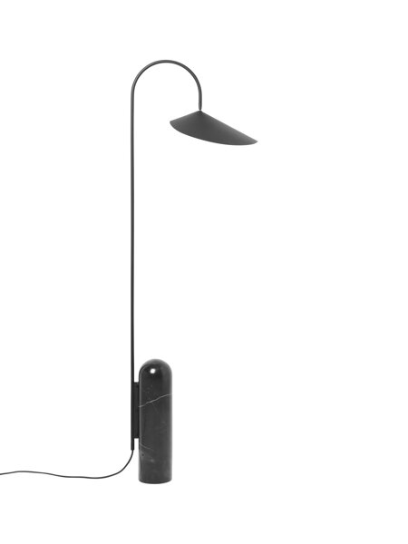 Stojanová lampa Arum – čierna