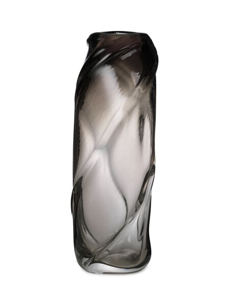 Váza Water Swirl Vase, vysoká – dymová