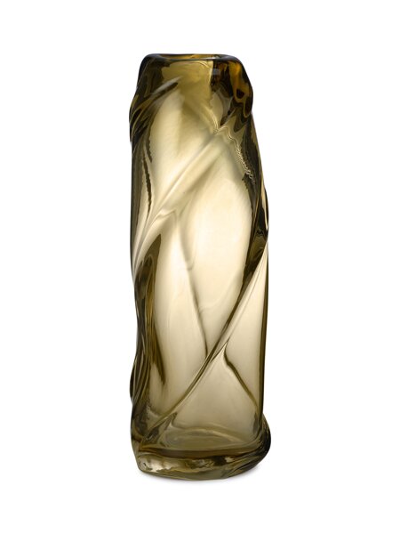 Váza Water Swirl Vase, vysoká – svetložltá