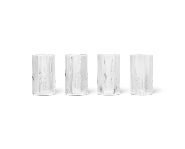 Poháre Ripple Verrines na dezerty a nápoje, set 4 ks – číre