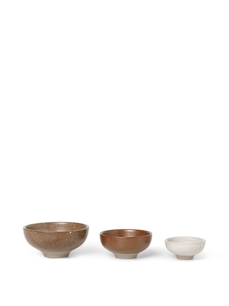 Malé keramické misky Petite Bowls, set 3 ks – farebné