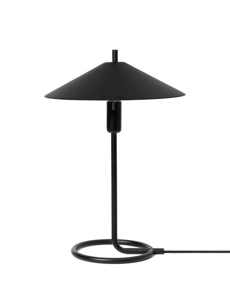 Stolová lampa Filo – čierna/čierna