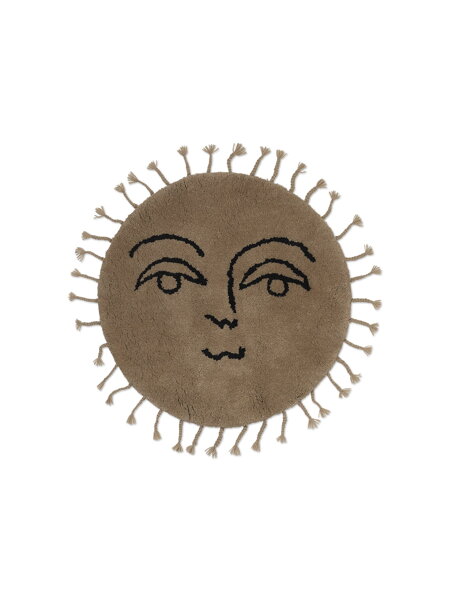 Všívaný koberček Sun, malý – prírodný