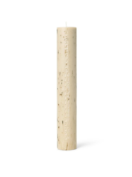 Adventná sviečka Mura Oat  –  béžová