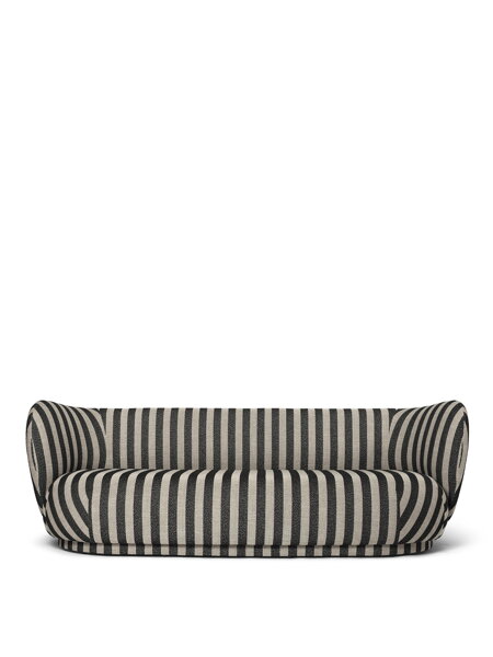 Pohovka Rico Lounger Louisiana – piesková/čierna