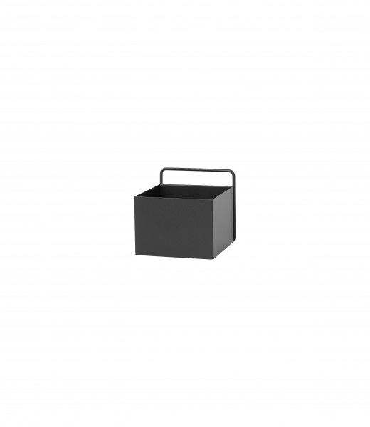 Nástenný box Wall Box, štvorcový – čierny