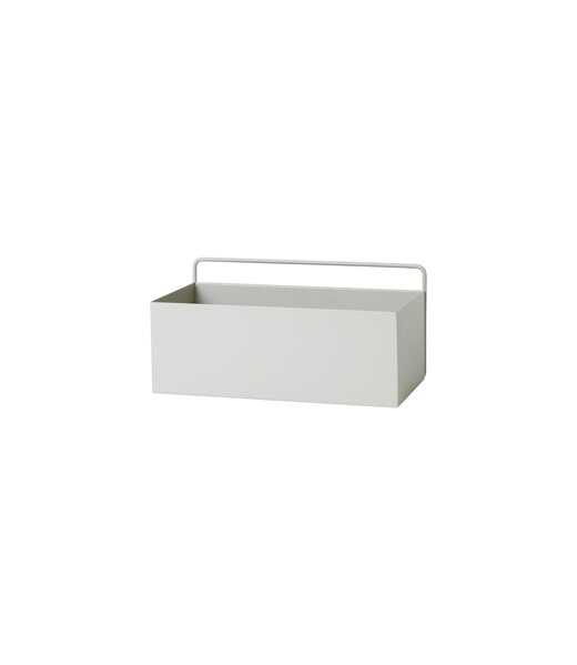 Nástenný box Wall Box, obdĺžnikový – svetlošedý