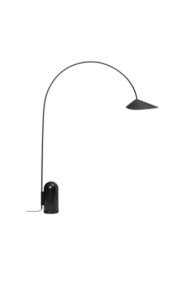 Stojanová lampa Arum Arched – čierna