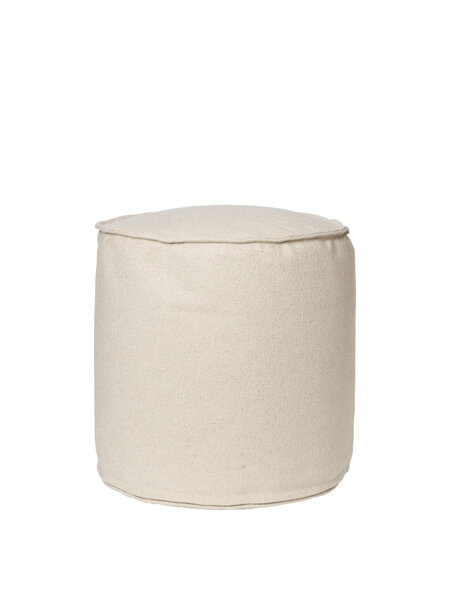 Puf Aun, Ø 40 cm – off-white