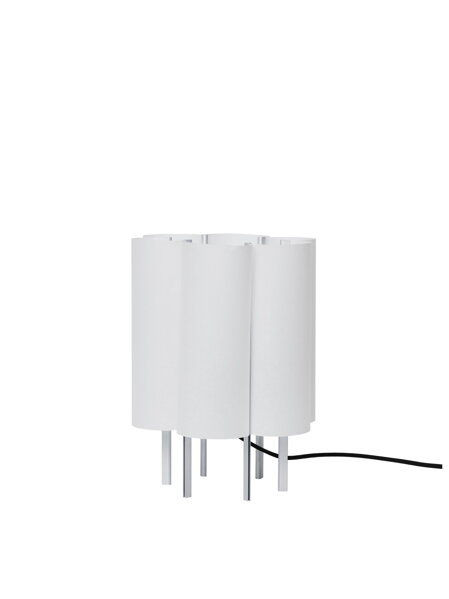 Stolová lampa Boe – strieborná/prírodná