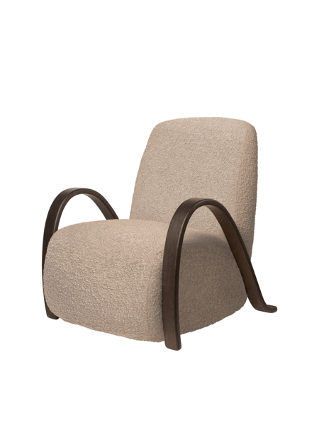 Buur Raw Bouclé fotel – natúr