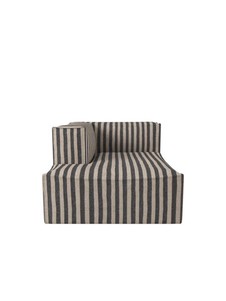Modul Catena Louisiana Chaise Longue L600, ľavý roh – pieskový/čierny
