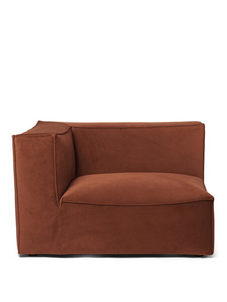 Modul Catena Rich Velvet Armrest S400, ľavý – červený