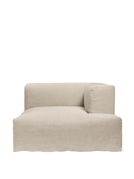 Modul Catena Loose Drape Chaise Longue L601, pravý roh – prírodný