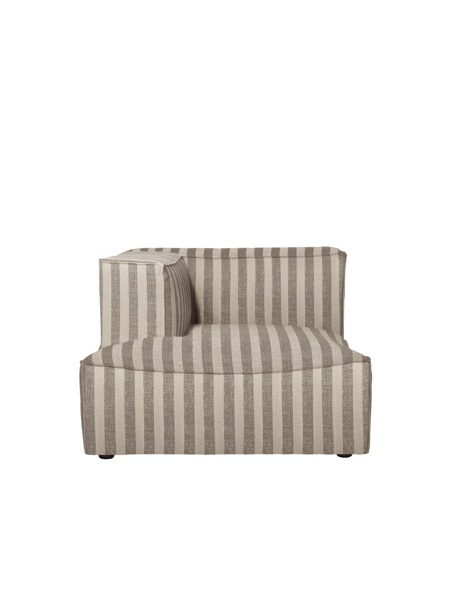 Modul Catena Louisiana Chaise Longue L600, ľavý roh – pieskový/off-white