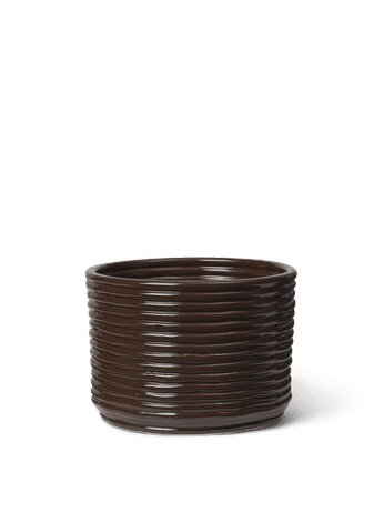 Kvetináč Corduroy Pot Carob Brown – tmavohnedý