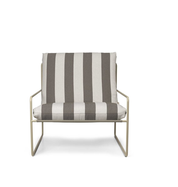 Kreslo Desert Stripe – hnedé/kašmírové