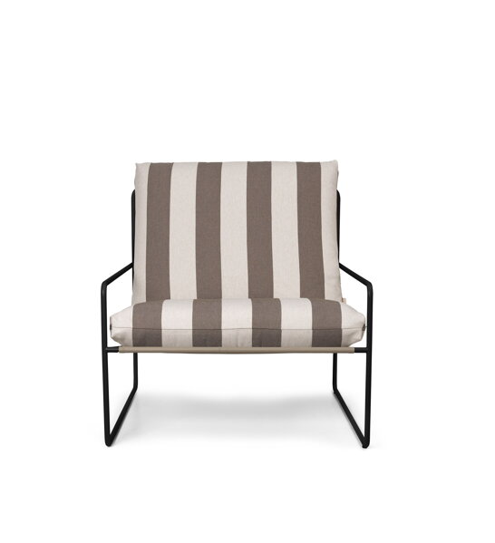 Kreslo Desert Stripe – hnedé/čierne