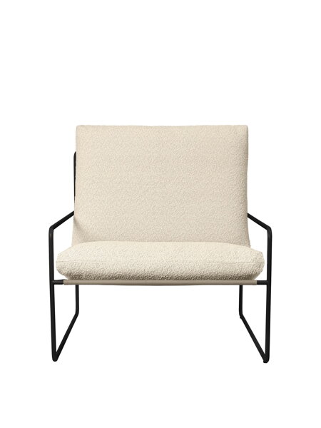 Kreslo Desert Pure Bouclé – off-white/čierne