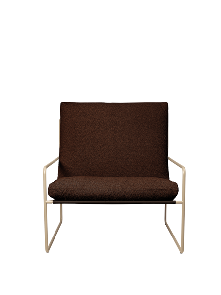Desert Pure Bouclé fotel – sötétbarna/kasmír