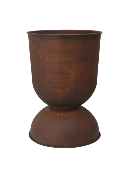 Hourglass virágcserép, nagy – rozsda