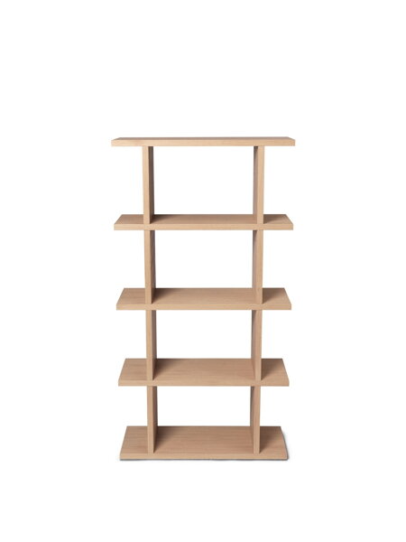 Knižnica Kona Bookcase 1x4 – prírodný dub