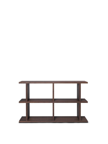 Knižnica Kona Bookcase 2x2 – tmavý morený dub