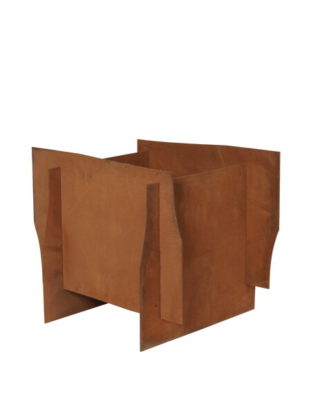 Kvetináč Lapel, štvorcový – Rust