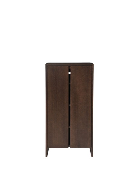 Parcel előszobaszekrény, magas – sötét pácolt tölgy