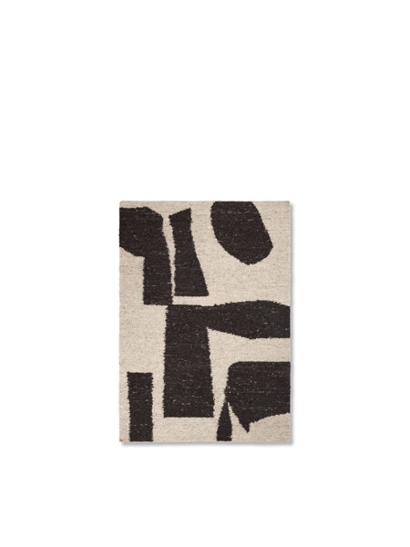 Piece szőnyeg 140 x 200 cm – törtfehér/sötétbarna