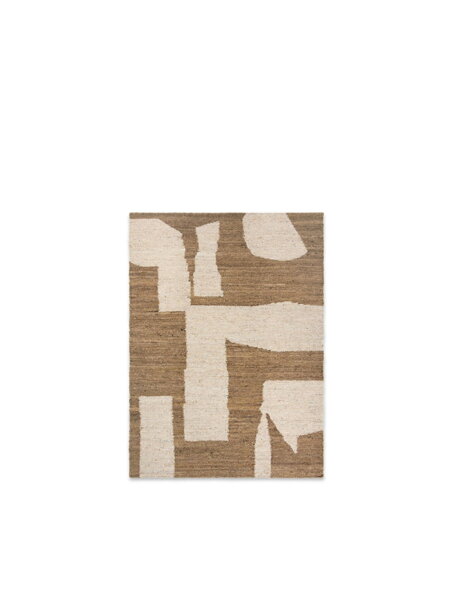 Piece szőnyeg 140 x 200 cm – törtfehér/barna