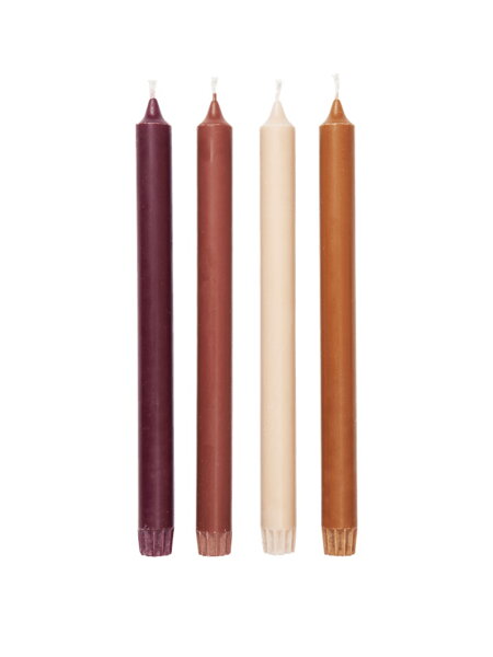 Sviečky Pure Candles, set 4 ks – ružový mix