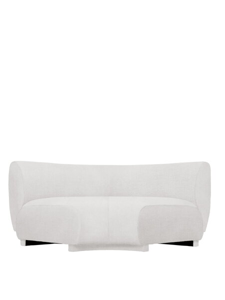Modul Rico Bouclé Corner, široký – off-white