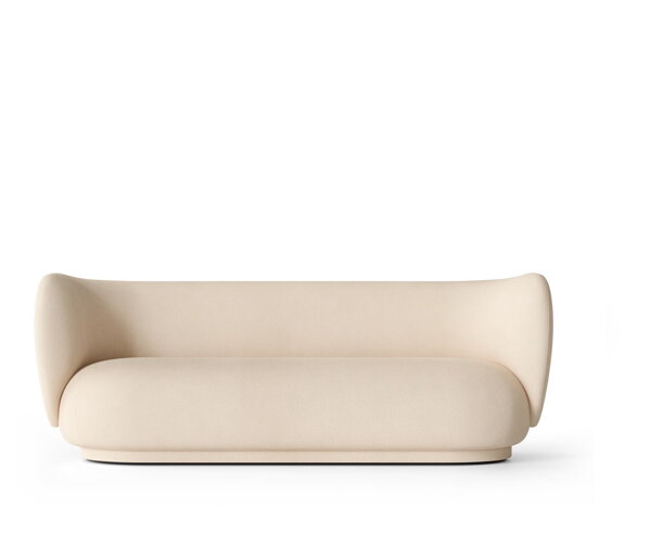 Pohovka Rico Brushed, 3-miestna – off-white