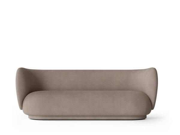 Pohovka Rico Brushed, 3-miestna – teplá sivá