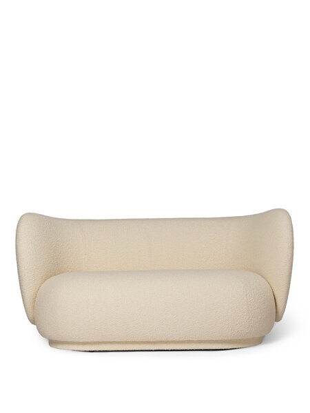 Pohovka Rico Nordic Bouclé, 2-miestna – off-white