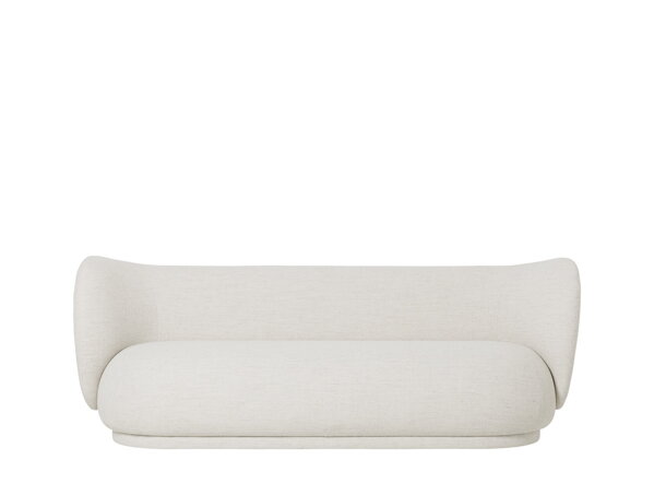 Pohovka Rico Bouclé, 3-miestna – off-white