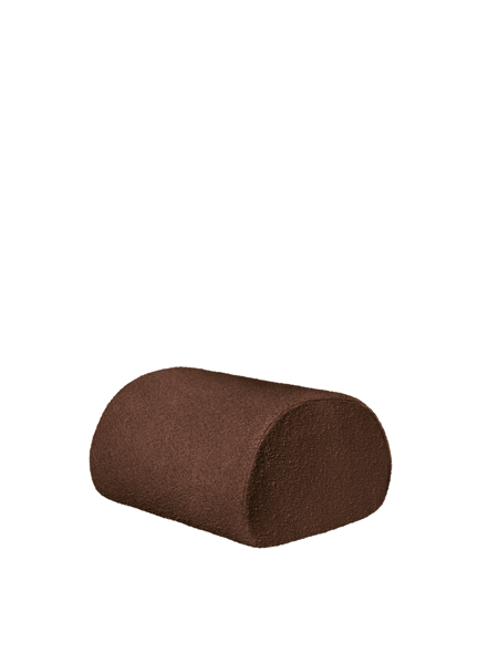 Rouli Pure Bouclé puff – sötétbarna