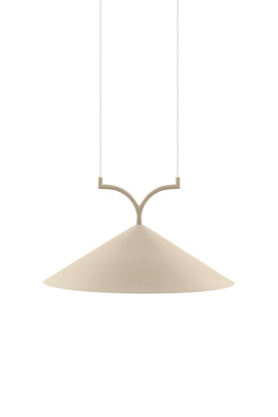 Závesná lampa Curve 50 Beige – béžová